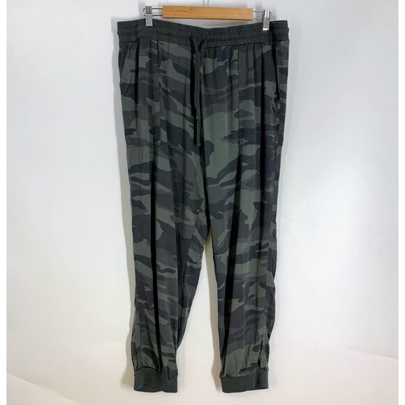 Splendid Women's Stretch Camo Elastic Waist Tapered Yoga Outdoor Jogger Size XXL - Picture 1 of 12